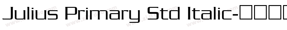 Julius Primary Std Italic字体转换
